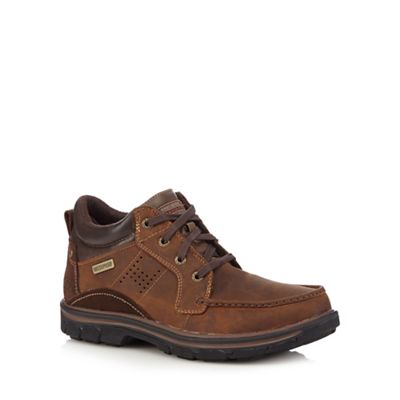 Skechers Brown leather 'Segment Melego' trainers